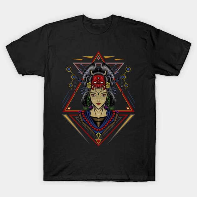 Geisha japan women T-Shirt by AGORA studio